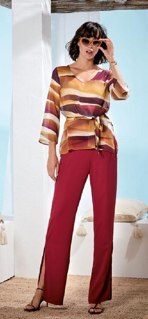 PANTALON MUJER GASA DOBLE PAZ TORRAS 44538 2