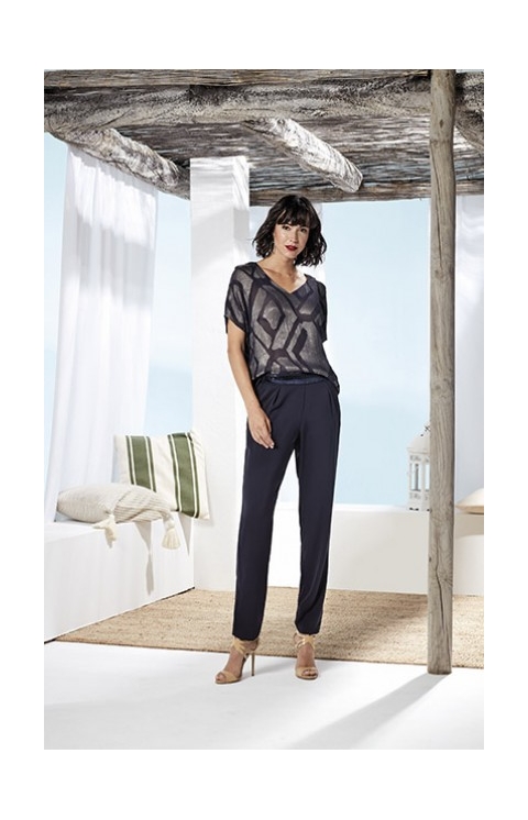 PANTALON MUJER CINTURA BRILLO PAZ TORRAS 41138