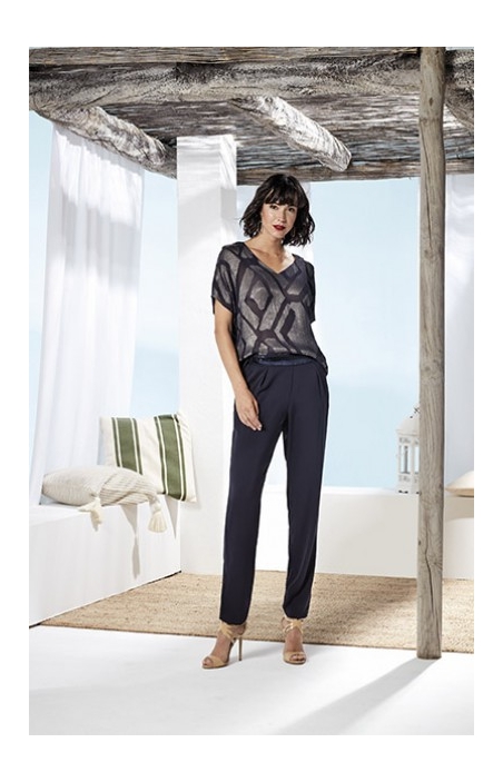 PANTALON MUJER CINTURA BRILLO PAZ TORRAS 41138