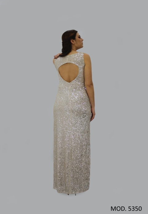 VESTIDO LARGO LENTEJUELAS 5350