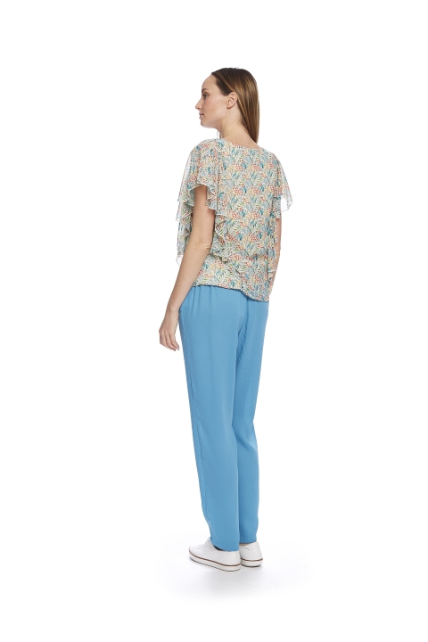 BLUSA GASA VOLANTE  ESTAMPADA 86240383 2