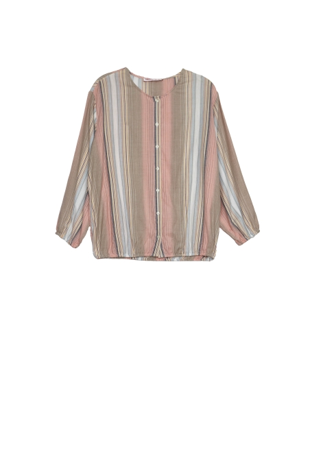 BLUSA MANGA LARGA  RAYAS 86108573