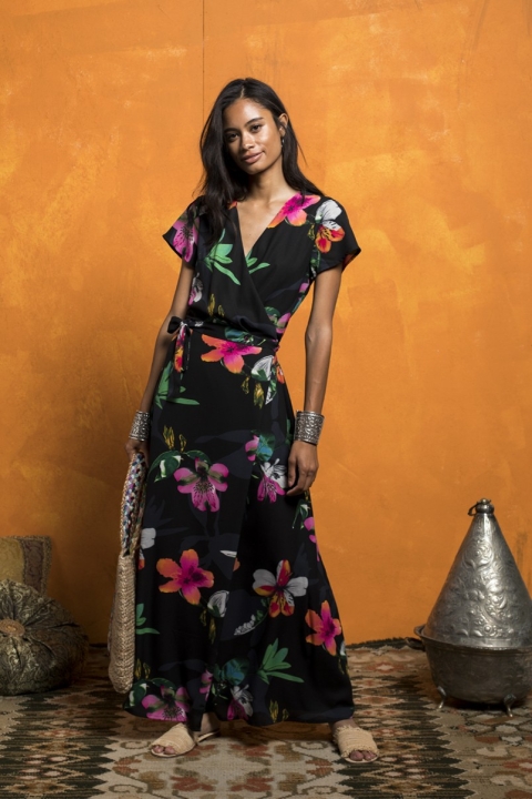 VESTIDO GASA LARGO ESTAMPADO 87525116