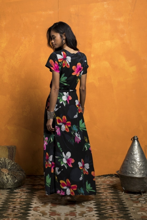 VESTIDO GASA LARGO ESTAMPADO 87525116 2