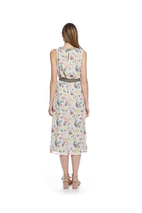 VESTIDO LARGO GASA ESTAMPADO 87525056