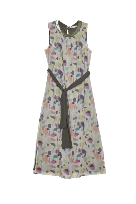 VESTIDO LARGO GASA ESTAMPADO 87525056