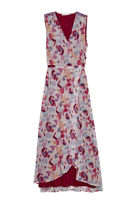 VESTIDO LARGO CRUZADO ESTAMPADO 87525057