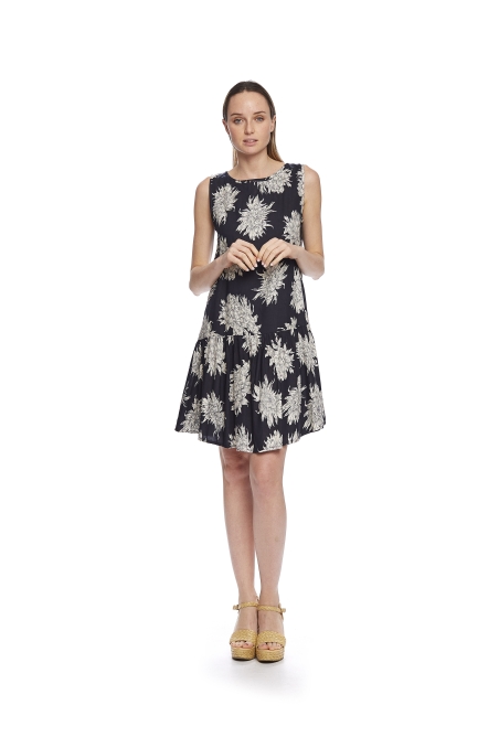 VESTIDO ESTAMPADO  VOLANTE 87505701