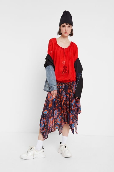 BLUSA  VENECIA DESIGUAL 20SWBW17