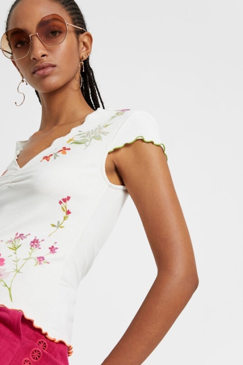 CAMISETA MUJER VILNA DESIGUAL 20SWTKCA 2