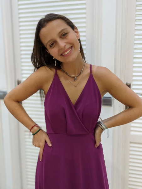 VESTIDO TIRANTE LARGO LISO 91676