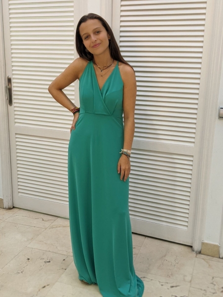 VESTIDO TIRANTE LARGO LISO 91676