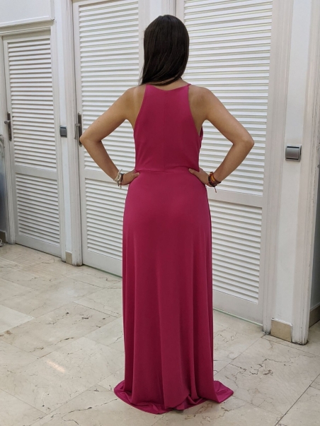 VESTIDO TIRANTE LARGO LISO 91676