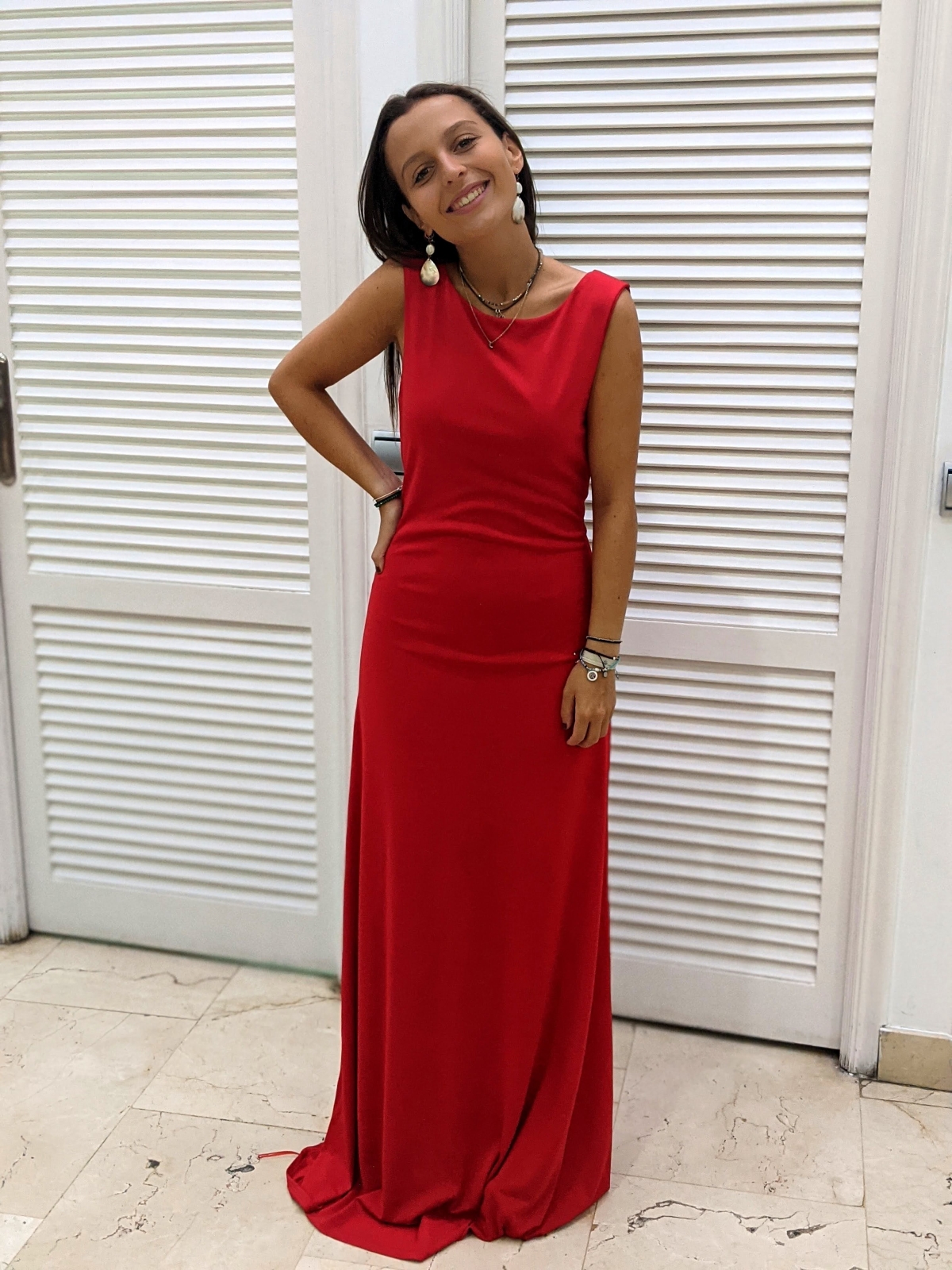 VESTIDO ESPALDA DRAPEADA 913647284