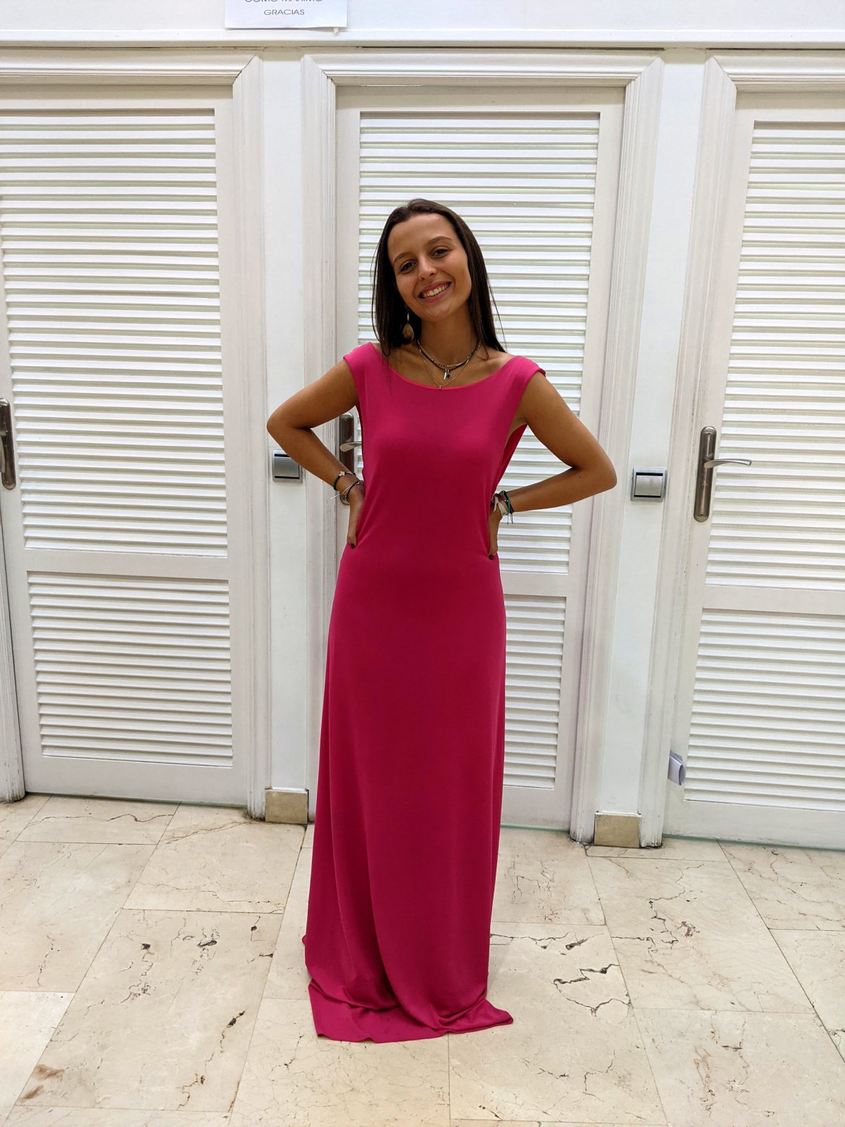 VESTIDO ESPALDA DRAPEADA 913647284