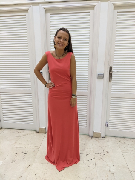 VESTIDO ESPALDA DRAPEADA 913647284