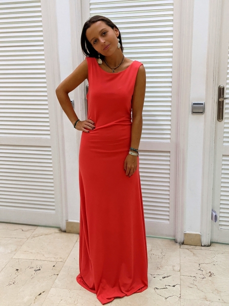 VESTIDO ESPALDA DRAPEADA 913647284