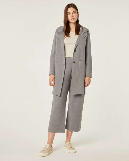 CHAQUETA PUNTO LARGA SOLAPA PAZ TORRAS 96041