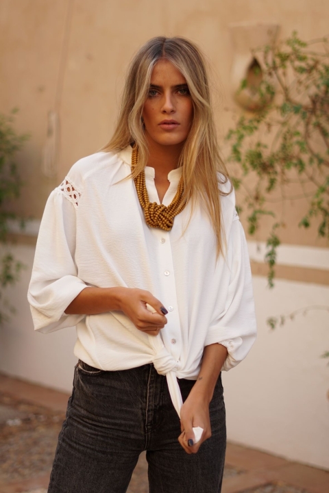 BLUSA  ATADA BORDADA 122025