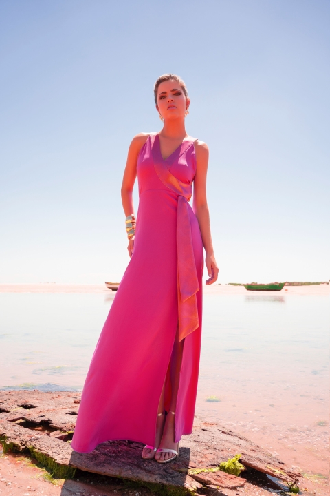 VESTIDO LARGO TIRAS ESPALDA 220212 2