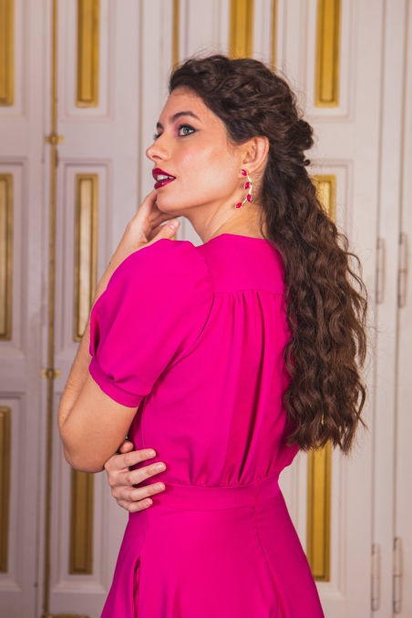 VESTIDO MIDI LISO FAROL F146