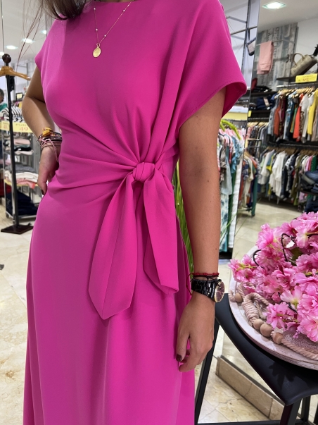 VESTIDO LARGO LISO NUDO SAINT