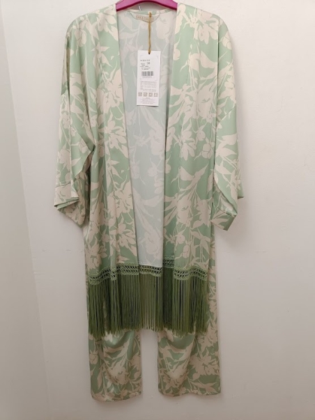 TRAJE PANTALON Y KAFTAN ESTAMPADO FLECOS 323018