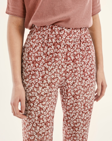 PANTALON ESTAMPADO  GOMA FLORES PAZ TORRAS 42944