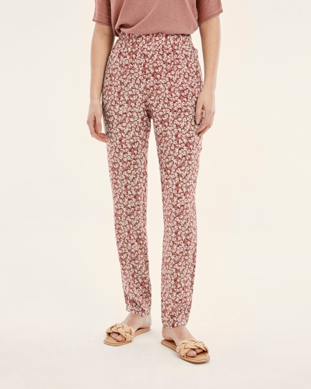 PANTALON ESTAMPADO  GOMA FLORES PAZ TORRAS 42944