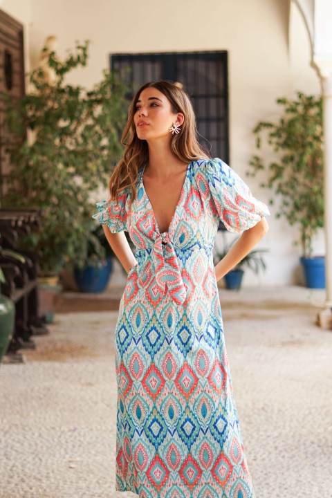 VESTIDO MIDI ESTAMPADO 623052 2