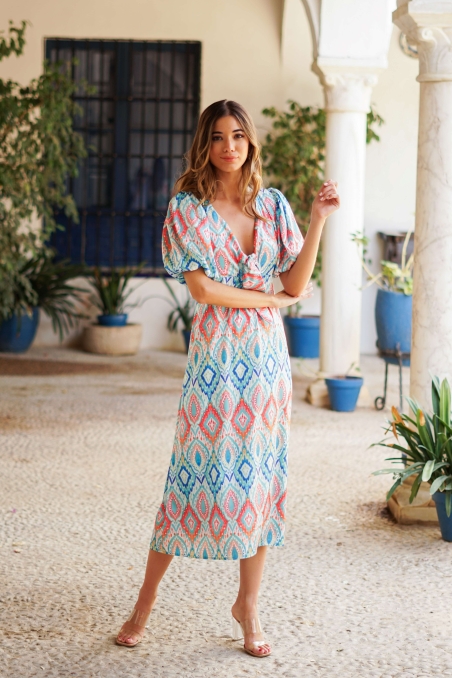 VESTIDO MIDI ESTAMPADO 623052