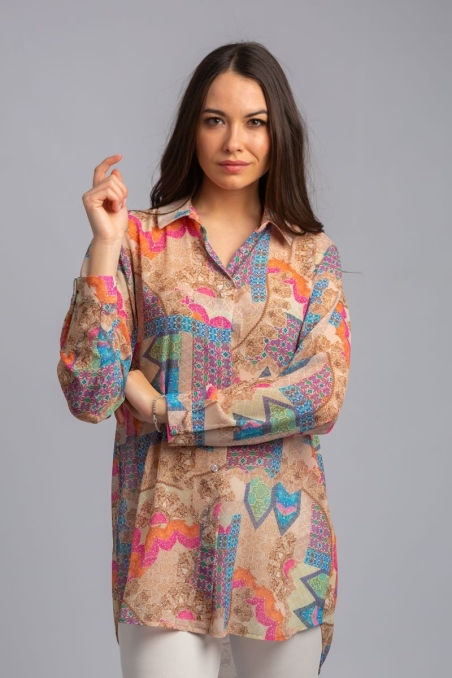 BLUSA MANGA LARGA GASA ESTAMPADA EB228518/4