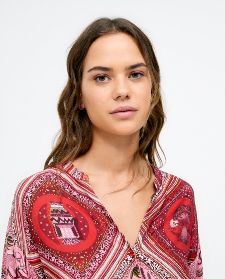 BLUSA MANGA LARGA ESTAMPADA SURKANA 513SOGO124