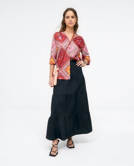 BLUSA MANGA LARGA ESTAMPADA SURKANA 513SOGO124