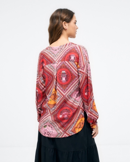 BLUSA MANGA LARGA ESTAMPADA SURKANA 513SOGO124