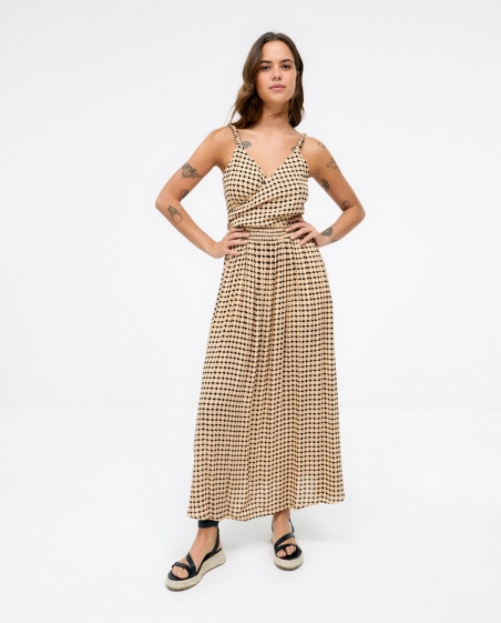 VESTIDO LARGO TIRANTE MULTIFORMA CORBATERO SURKANA 523HEBA72