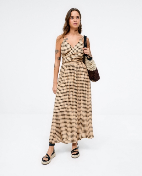 VESTIDO LARGO TIRANTE MULTIFORMA CORBATERO SURKANA 523HEBA72