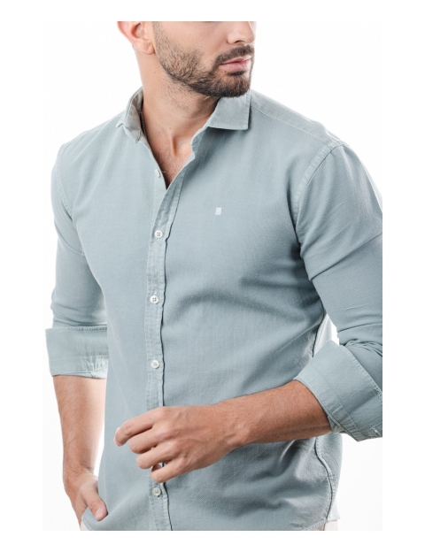 CAMISA M/L GRANULADA LAVADA 2
