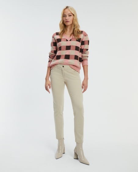 JERSEY MUJER PICO CUADROS PAZ TORRAS 98445