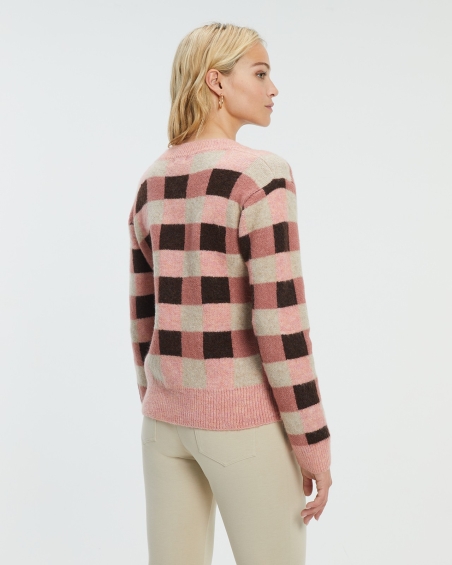 JERSEY MUJER PICO CUADROS PAZ TORRAS 98445