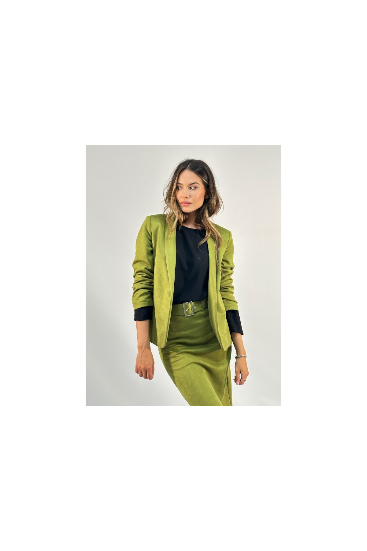 FALDA ANTELINA LARGA CON ABERTURA DH2235