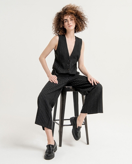 PANTALON MUJER ANCHO BOTONES SURKANA 563ESCU527