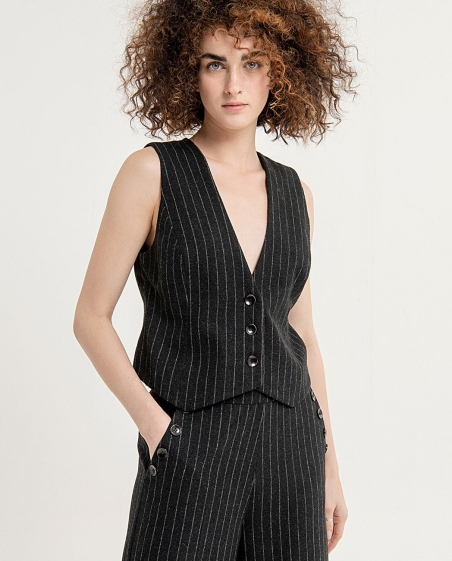 PANTALON MUJER ANCHO BOTONES SURKANA 563ESCU527