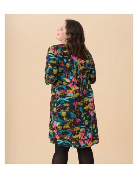 VESTIDO CÁLIDO MANGA LARGA PICO DE PUNTO VIVO 3709