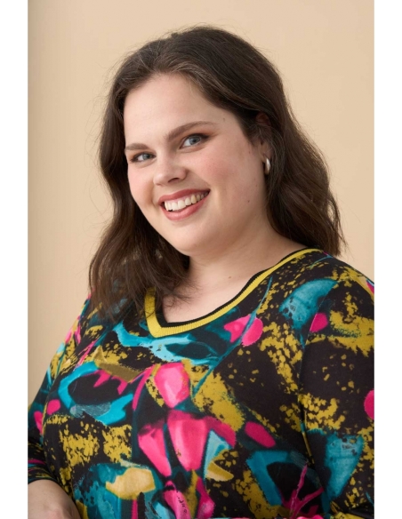 VESTIDO CÁLIDO MANGA LARGA PICO DE PUNTO VIVO 3709