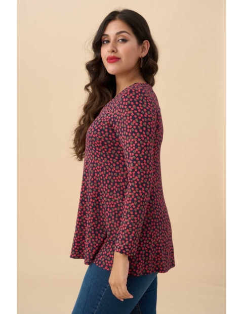 CAMISETA  MANGA LARGA PICO CIRCULOS 3742