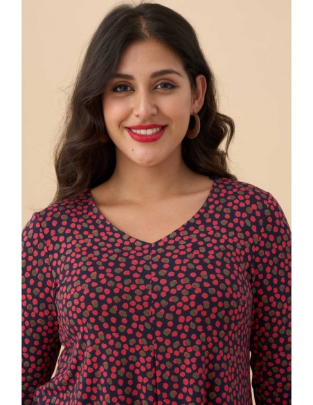 CAMISETA  MANGA LARGA PICO CIRCULOS 3742