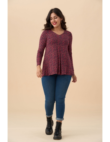 CAMISETA  MANGA LARGA PICO CIRCULOS 3742