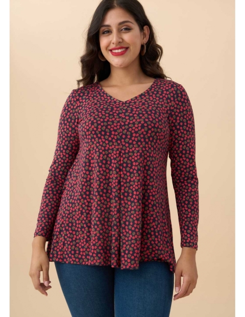 CAMISETA  MANGA LARGA PICO CIRCULOS 3742 2