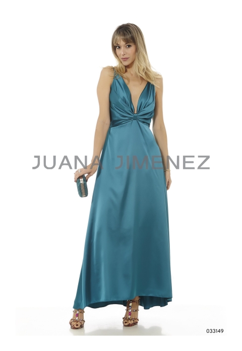 VESTIDO LARGO RASO LISO 33149 2